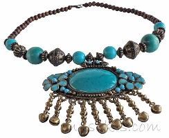 Indian ethnic necklace - click here for large view